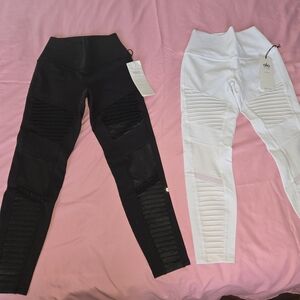 Alo Yoga Black and White Leggings